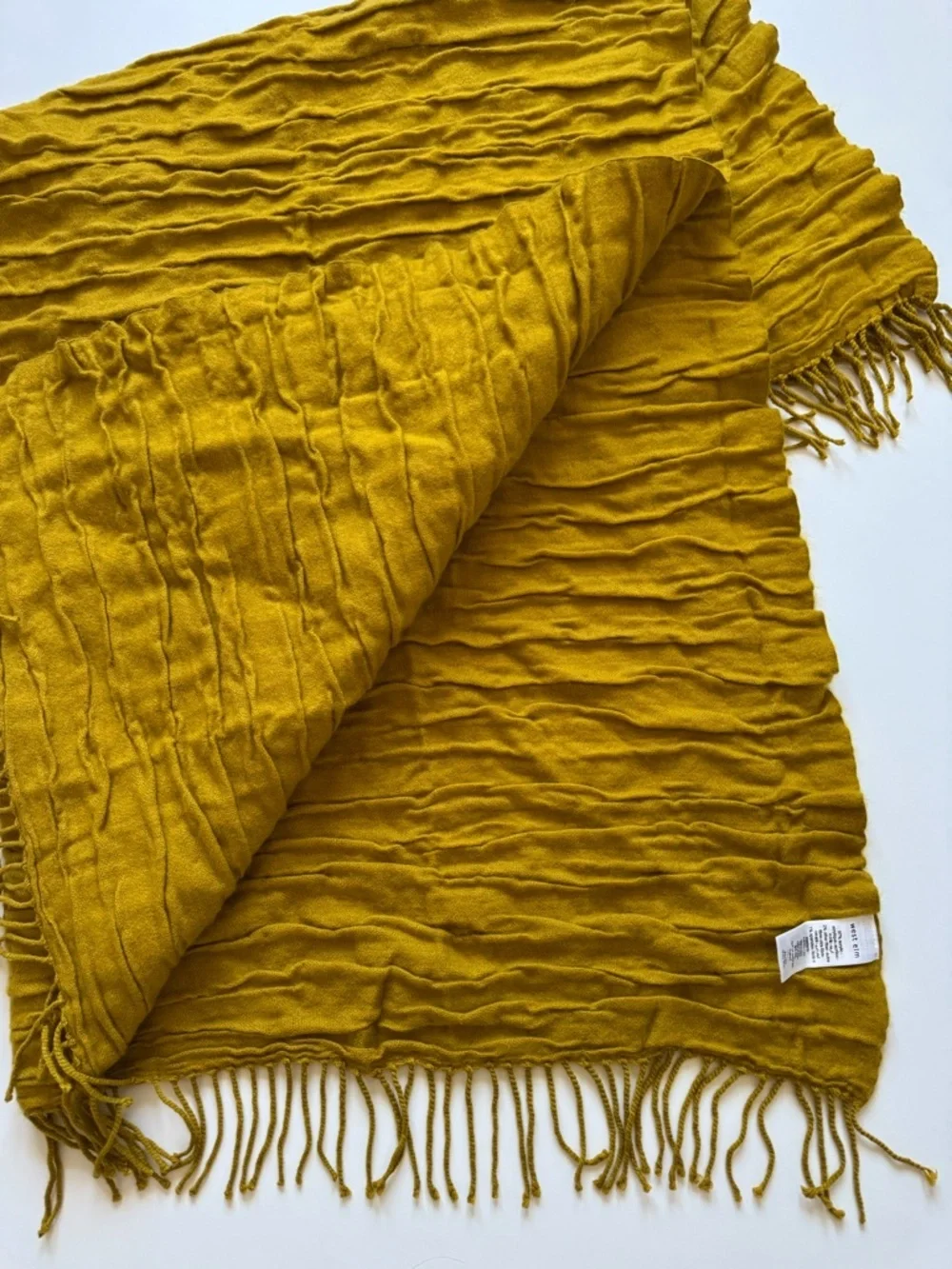 West Elm Crinkled Throw Blanket